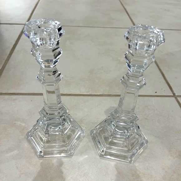 Tiffany & Co. Other - Tiffany and co elegant  Crystal Candle Holders